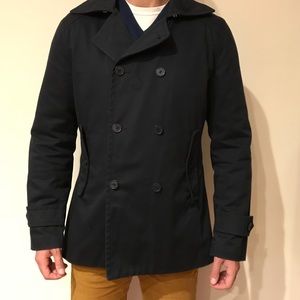 Merc London Coat Blue Size M